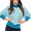 Jersey cuello alto mujer